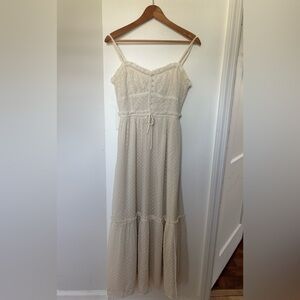 Patrons of Peace Cream Maxi Dress
